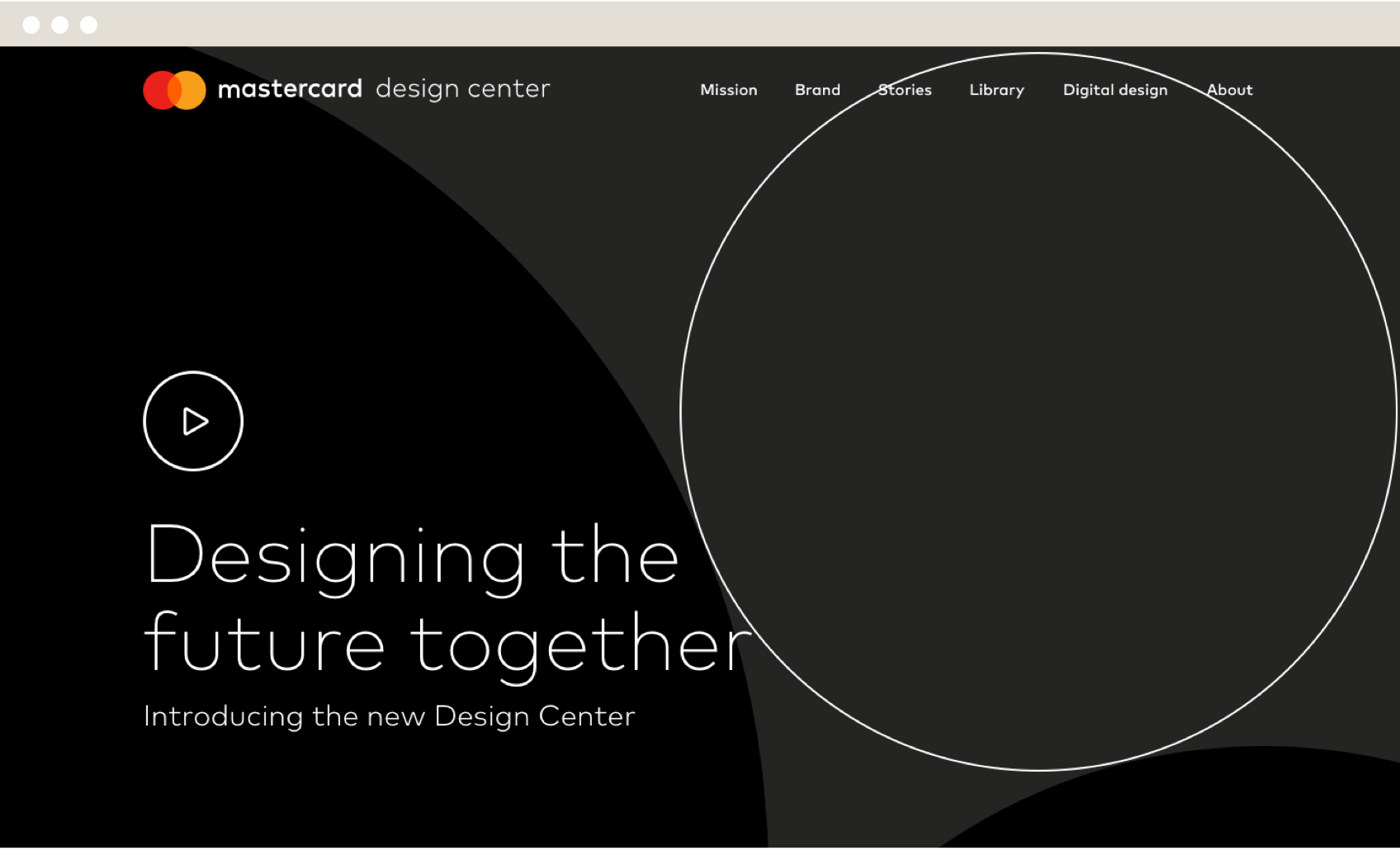 mastercard brand circles hero page example